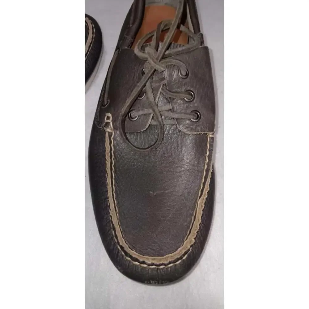 Frye Sully Boat Leather Loafers Mens Size 11.5 Bluesish Grey Gray Color